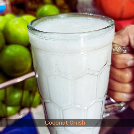 Coconut Crush special drink in Sarafa bazaar